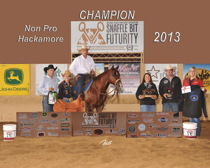 Shawn-Renshaw-and-Gennys-Prize-Non-Pro-Hackamore-Champion-2013-Snaffle-Bit-Futurity