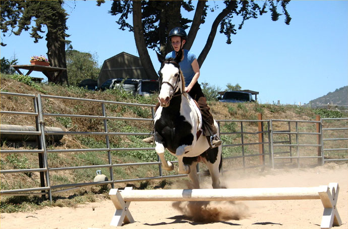 Kirsten Finberg and Gracie - Jumping