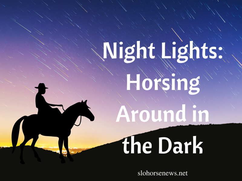 Night Lights: Horsing Around in the Dark | SLO Horse News