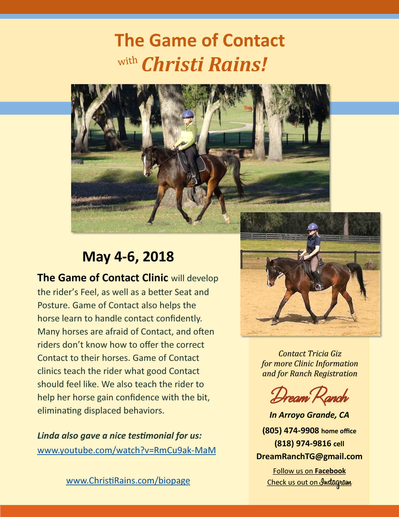 Apply the Game of Contact to Cowboy Dressage with Christi Rains | SLO Horse News