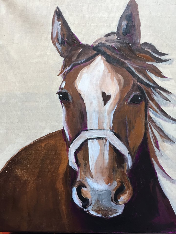 Enjoy a Creative Afternoon at the Natural Horse Paint and Sip Event | SLO Horse News