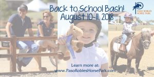 Back to School Bash Horse Camp for Adults and Kids from Newbies to Show Riders | SLO Horse News