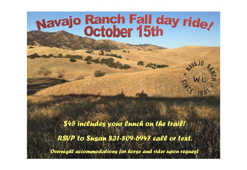 Enjoy A Day of Trail Riding with Others at Navajo Ranch | SLO Horse News